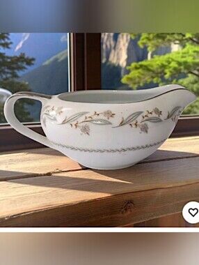 Empress Bellaire China Floral Creamer Gold Trim Japan Replacement Shabby Cottage